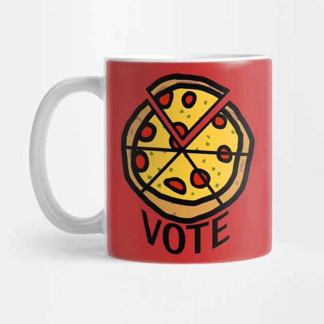 Vote Sliced Pizza by ellenhenryart